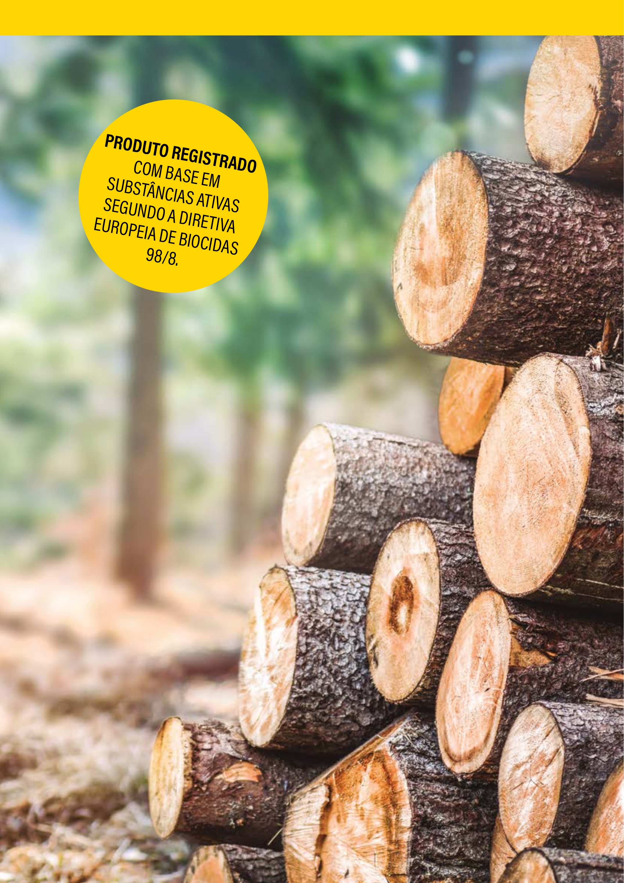 Produto registado e tratamento para madeira verde